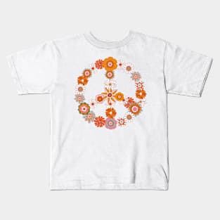 Peace Flower Kids T-Shirt